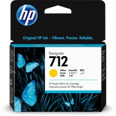 HP 712 29ml Yellow DesignJet Ink Cartridge (3ED69A)