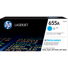 HP 655A Cyan Original LaserJet Toner Cartridge (CF451A)